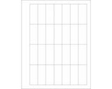 PDC Chart Labels Laser Landscape 2 1/2x1 White - 28 Labels per Sheet, 4 Pks of 250 Sheets per Case | LSEMAR1