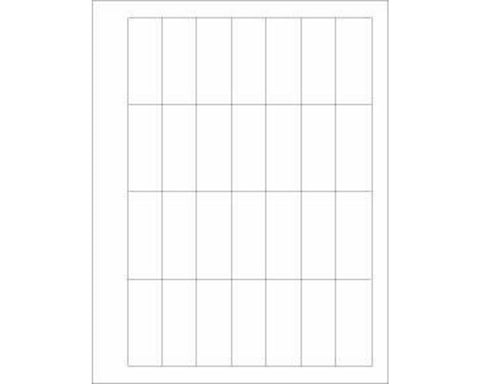 PDC Chart Labels Laser Landscape 2 1/2x1 White - 28 Labels per Sheet, 4 Pks of 250 Sheets per Case | LSEMAR1