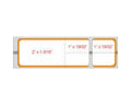 PDC Label Misys/Sunquest Direct Thermal Paper Permanent 1 1/2" Core 4 1/8"x1 3/16" Orange 1200 per Roll, 8 Rolls per Case | LSQOR15