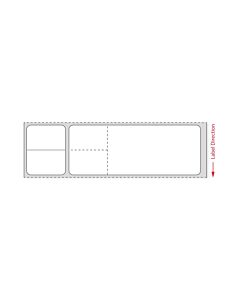 PDC Label Misys/Sunquest Direct Thermal IR Paper Permanent 3" Core 4 1/8"x1 3/16" White 4300 per Roll, 2 Rolls per Case | LSQW14