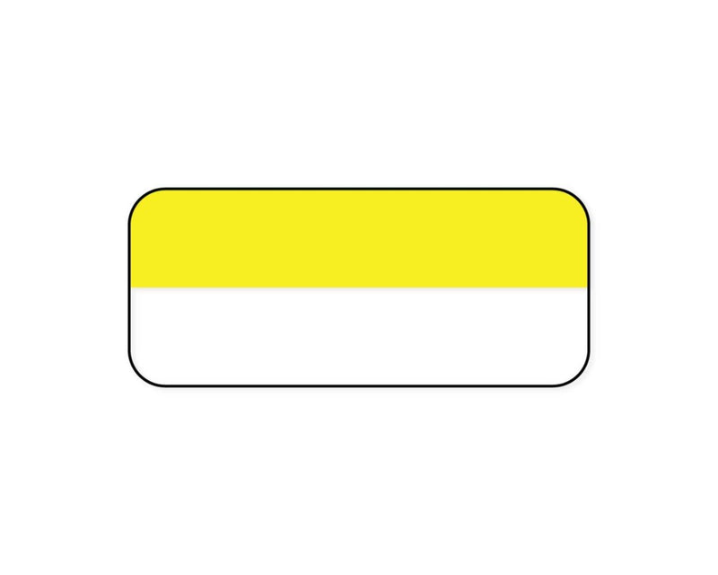 PDC Label Thermal Transfer Piggyback Paper Permanent 3" Core 1-3/4" X 3/4" White with Yellow 8000 per Roll | LTPB622
