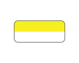 PDC Label Thermal Transfer Piggyback Paper Permanent 3" Core 1-3/4" X 3/4" White with Yellow 8000 per Roll | LTPB622