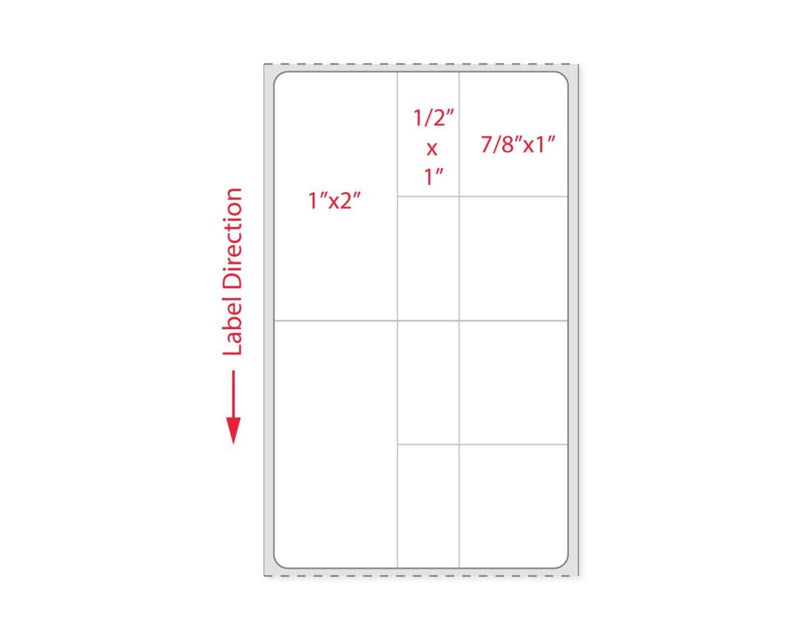PDC Label VA Direct Thermal Paper Permanent 3" Core 2-3/8" x 4" White 1400 per Roll, 10 Rolls per Case | LVA43