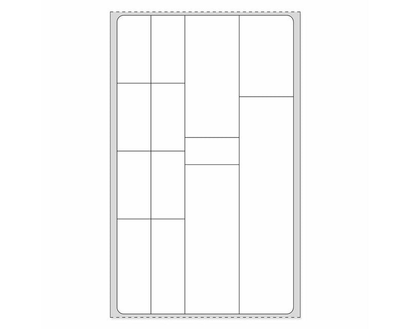 PDC Label VA Direct Thermal Paper Permanent 3" Core 3-1/4" x 5-1/2" White 1000 per Roll, 4 Rolls per Case | LVA56
