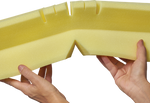 DEROYAL LAMINECTOMY ARM CRADLE WITH TROUGH NON-COMPRESSED (PACKAGING - 5 PAIR/CASE) (DIMENSIONS - 24” x 5” x 3”)
