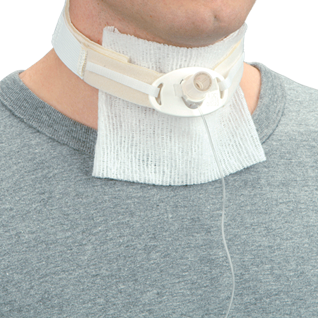 DEROYAL TRACH TUBE HOLDER (SIZE - BERIATRIC) (FASTENER - NARROW) (NECK CIRCUMFERENCE - up to 30”)