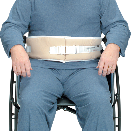 DEROYAL SELF-RELEASING WHEELCHAIR BELT FOAM (PACKAGING - EACH) (SIZE - UNIVERSAL) (DIMENSIONS - 24” L x 5” W)