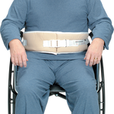 DEROYAL SELF-RELEASING WHEELCHAIR BELT CANVAS/FOAM (PACKAGING - EACH) (SIZE - UNIVERSAL) (DIMENSIONS - 24” L X 5” W)