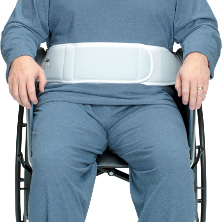 DEROYAL FOAM WHEELCHAIR BELT WITH HOOK AND LOOP CLOSURE WITH HANDLE (PACKAGING - EACH) (SIZE - UNIVERSAL) (DIMENSIONS - 84” L X 5” W)