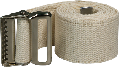 DEROYAL HEAVY-DUTY GAIT BELT (DIMENSIONS - 56” L x 2” W) (PACKAGING - CASE OF 40) (COLOR - NATURAL)