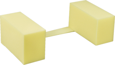 DEROYAL HEAD STABILIZER (SIZE - 9” x 4” x 5”) (DESCRIPTION - 10” STRAP) (COMPRESSION - COMPRESSED) (PACKAGING - 10 CASE)