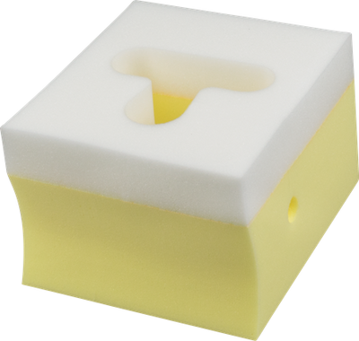 DEROYAL SOFT HEAD POSITIONER WITH TRACH HOLE (DIMENSIONS - 10¾” x 9½” x 7”) (PACKAGING - CASE)