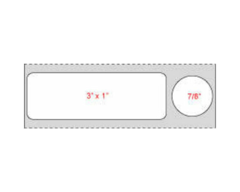 PDC Label Direct Thermal Paper Permanent 1" Core 4"x1 White 1000 per Roll | MD4000
