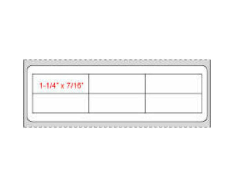 PDC Label Direct Thermal Paper Permanent 1" Core 4"x1 1/4" White 1000 per Roll | MD5000