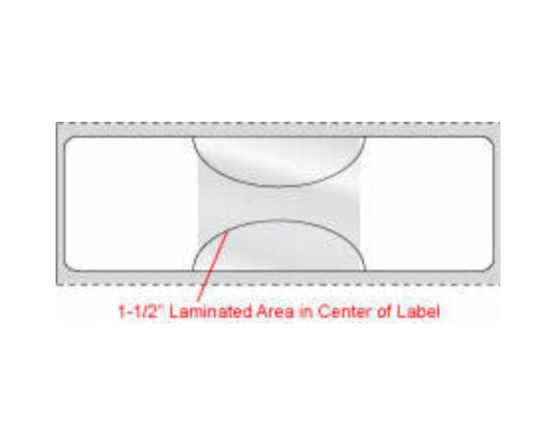 PDC Label Direct Thermal (Paper, Permanent) 1" Core 4"x1 1/4" White - 1000 per Roll | MD6000