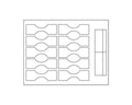 PDC Label Laser Paper Permanent 2 1 1/4"x4 White 10 per Sheet, 100 Sheets per Package | MD6200