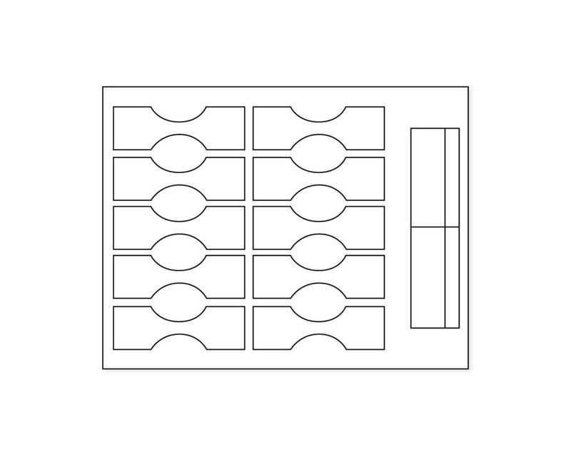 PDC Label Laser Paper Permanent 2 1 1/4"x4 White 10 per Sheet, 100 Sheets per Package | MD6200