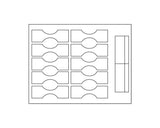 PDC Label Laser Paper Permanent 2 1 1/4"x4 White 10 per Sheet, 100 Sheets per Package | MD6200