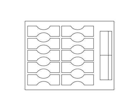 PDC Label Laser Paper Permanent 2 1 1/4"x4 White 10 per Sheet, 100 Sheets per Package | MD6200