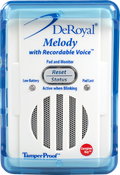 DEROYAL MELODY WITH RECORDABLE VOICE™ FALL ALARM MONITOR (PACKGING - EACH)