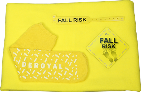 DEROYAL FALL PREVENTION KITS WITH BLANKET (PACKAGING - CASE) (COLOR - YELLOW)