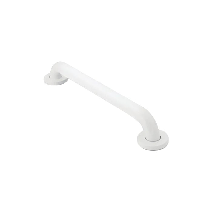 Moen White Powdercoated Steel Grab Bar, 1-1/2" Diameter- 18" Long