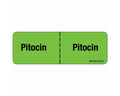 Label Paper Removable Pitocin: Pitocin, 1" Core, 2 15/16" x 1", Fl. Green, 333 per Roll