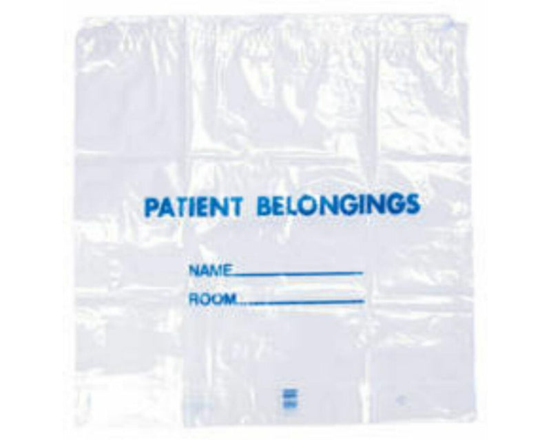 Patient Belongings Bag Drawstring Clear Plastic 20" x 20" x 4" 250 pe,r Case | PBD01