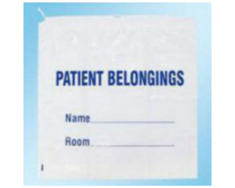 Patient Belongings Bag Drawstring White Plastic 20" x 20" X 4", 250 per Case | PBD02