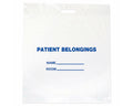 Patient Belongings Bag Punch Out Handle Clear Plastic 20" X 23" X 4", 500 per Case | PBP01