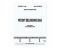 Patient Belongings Bag Tamper-Evident Punch Out Handle Plastic 25-1/2" X 19-1/2" White, 200 per Case | PBP03