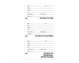 Cadaver Bag Toe Tags, 1000 Per Case | PMTT01