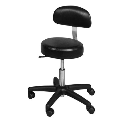 Pneumatic Revolving Stool with Back (Color - Black) (Packaging - Each)