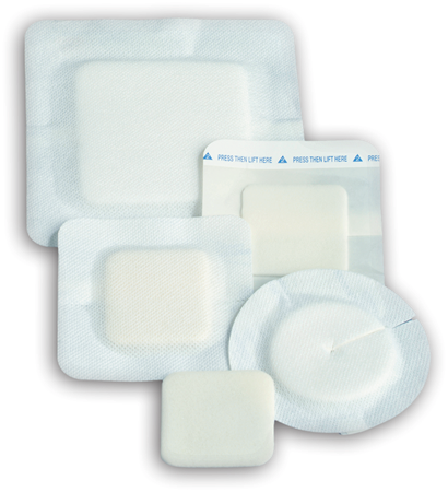 DEROYAL POLYDERM™ HYDROPHILIC FOAM WOUND DRESSING POLYDERM BARRIER (QTY/BOX - 10) (PACKAGING - CASE OF 50)