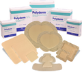 DEROYAL POLYDERM™ GTL SILICONE ADHESIVE WOUND DRESSING BORDERED (FOAM - 2½” x 2½”) (BORDER - 4” x 4”) (QTY/BOX - 10) (PACKAGING - CASE 30)