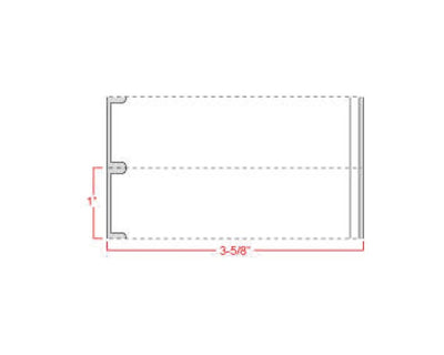PDC Label Cerner Direct Thermal Piggyback Paper Permanent 3" Core 3-1/2"x1" White 4000 per Roll, 8 Rolls per Case | PPMSPB10