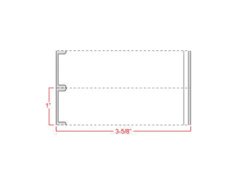 PDC Label Cerner Direct Thermal Piggyback Paper Permanent 3" Core 3-1/2"x1" White 4000 per Roll, 8 Rolls per Case | PPMSPB10