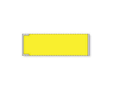 PDC Label Cerner Direct Thermal Piggyback Paper Permanent 3" Core 3 1"/2"x1 Yellow 4000 per Roll, 8 Rolls per Case | PPMSPBY10