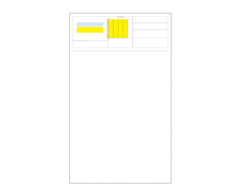 PDC PharmeXcript® Label Form with Patented Flickaway® Technology Laser Permanent 8-1/2" x 14" White, 1000 per Box | PXT-6DOD5