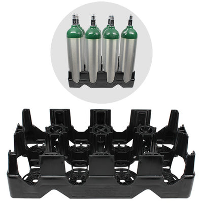 SUNSET D / E / M9 Plastic Cylinder Rack - Black EACH RES038B