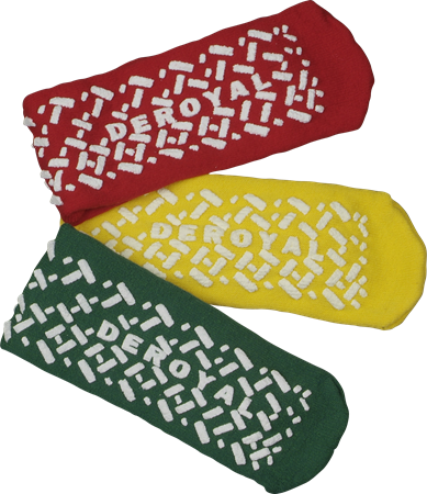 DEROYAL DOUBLE-SIDED SLIPPERS SHORT LENGTH (PACKAGING - CASE) (COLOR - YELLOW)
