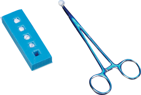 DEROYAL ROSEBUD DISSECTOR ¼” in Foam Holder (PACKAGING - 5/PACK, 40 PACKS PER  CASE)