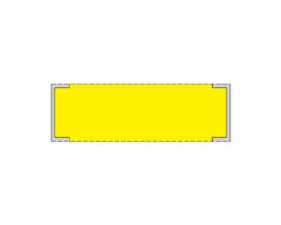 PDC Label Cerner Direct Thermal Paper Removable 3" Core 3x1" Yellow 5000 per Roll, 2 Rolls per Case | RPMSY31