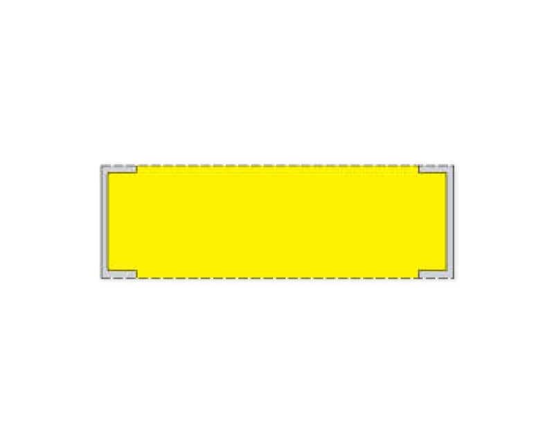 PDC Label Cerner Direct Thermal Paper Removable 3" Core 3x1" Yellow 5000 per Roll, 2 Rolls per Case | RPMSY31