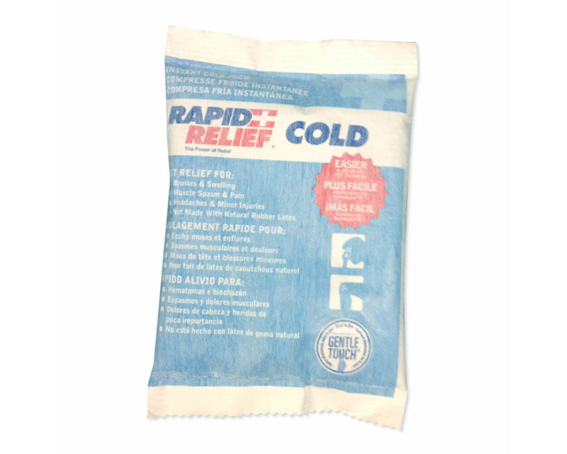 Rapid Relief® Cold Pack Disposable Instant Snap & Shake 4" x 6", 50 per Case | SCP50