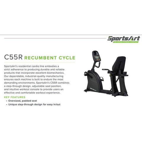 C55R Residential Recumbent Bike (Packaging - Each)