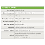 C55R Residential Recumbent Bike (Packaging - Each)