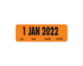 2022 Spee-D-Date™ Label January-December Orange 50 per Roll, 365 Rolls per Set | SDDOR22000050