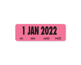 2022 Spee-D-Date™ Label January-December Pink 100 per Roll, 365 Rolls per Set | SDDPK22000100