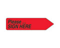 Spee-D-Point™ Flags & Tags "Please...Sign Here" Red Removable 9/16" x 2-1/4", 150 per Pack | SDP-25